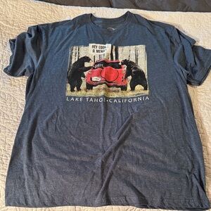 Lake Tahoe Graphic Tee - Charcoal